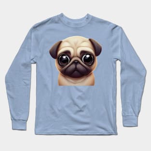 Classic Pug Artwork Long Sleeve T-Shirt